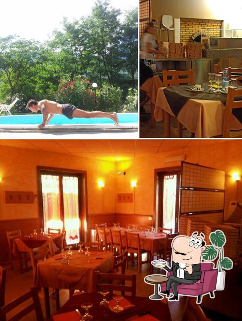 Gli interni di Trattoria Monterosa