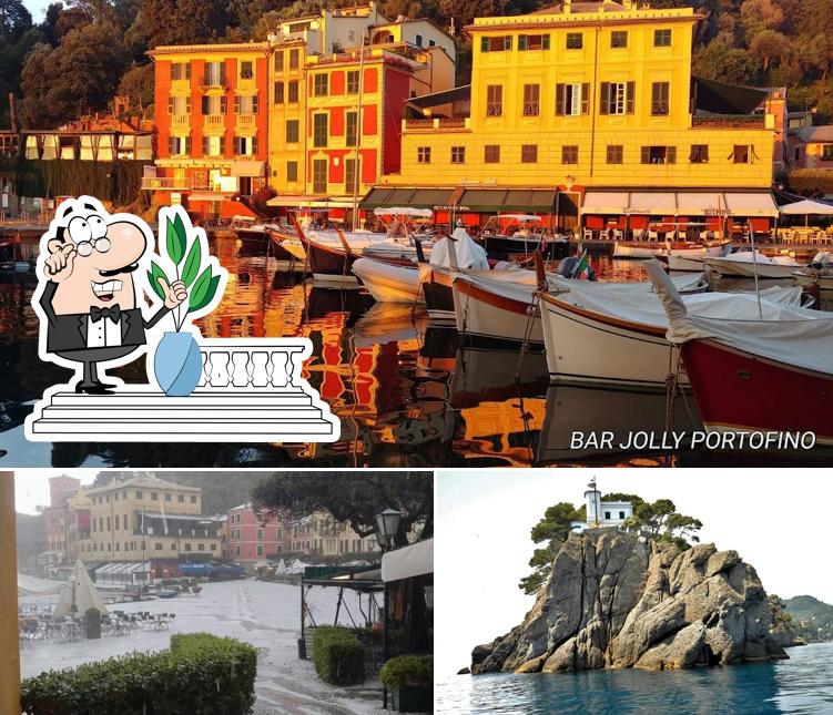 Goditi la vista dagli esterni di Portofino Bistrot