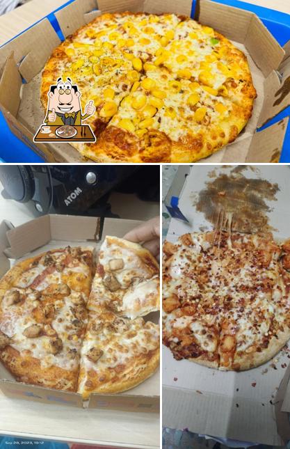 At Domino's Pizza Narayanapuram, Madurai, you can try pizza