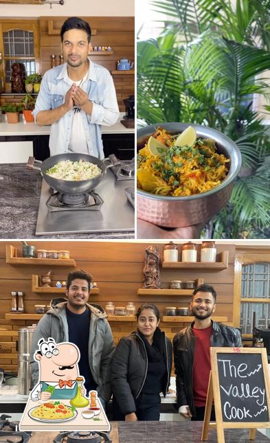 The picture of Rasa by the valley cook’s food and blackboard