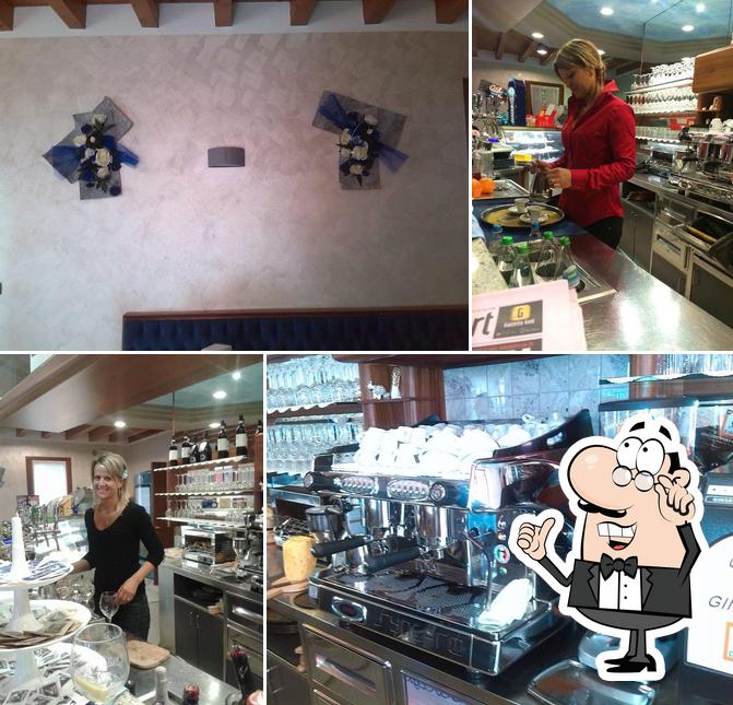 Gli interni di Le Blue Cafè
