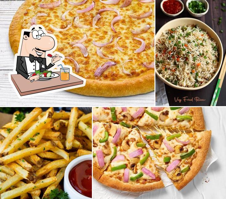 Fried rice and french fries at Ashish Pizza Fast food centre