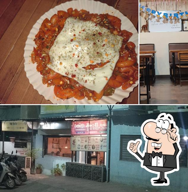 Check out the photo displaying interior and food at Spice King Fast Food restaurant