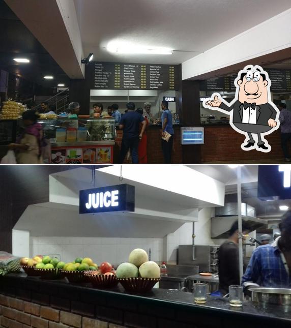 Check out how RAMA AMIRTHAM VEG RESTAURANT looks inside