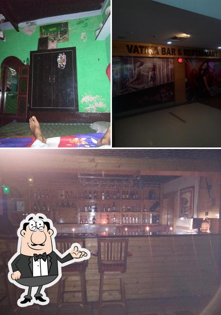 The interior of Vatika Bar & Restaurant