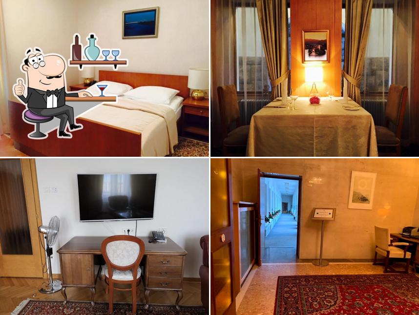 Gli interni di Vila Bled