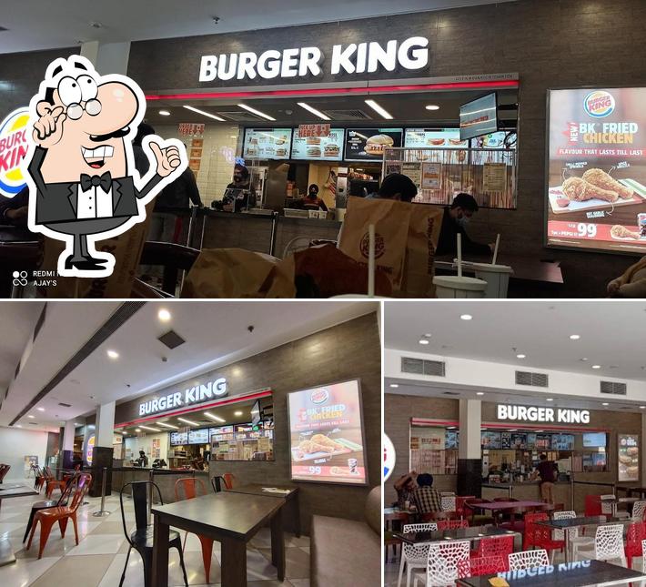 The interior of Burger King