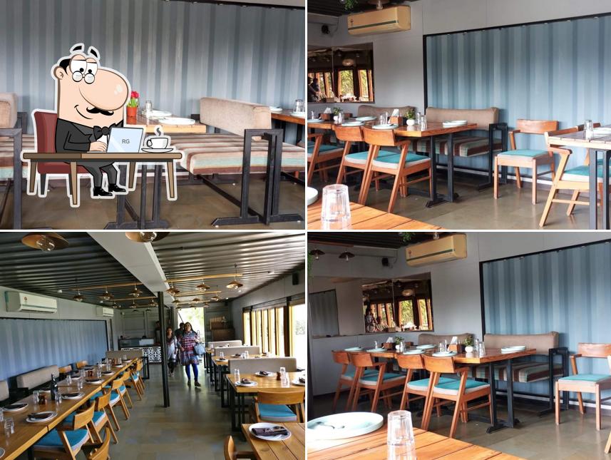 The interior of Container Bistro