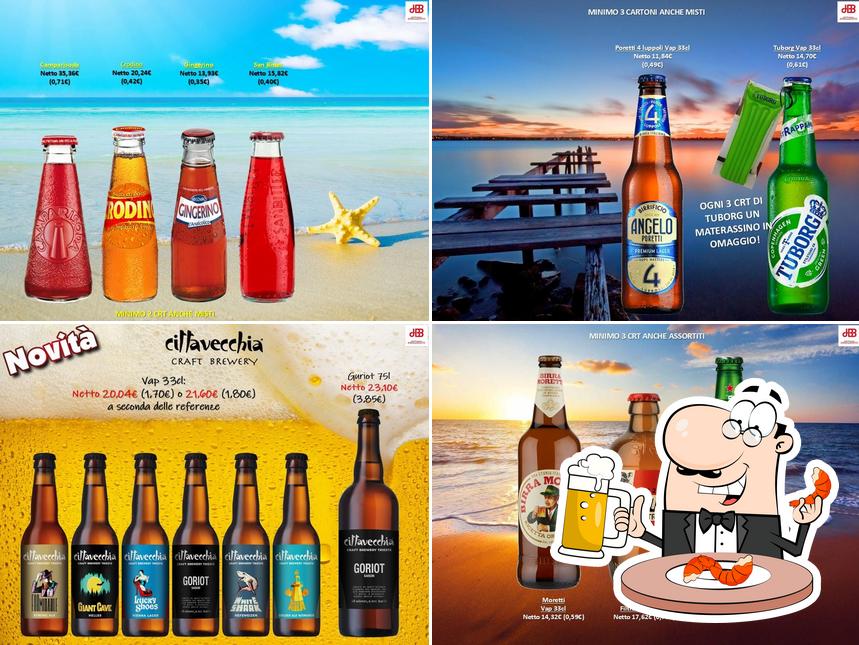 Puoi prenderti un rinfrescante bicchiere di birra chiara o scura