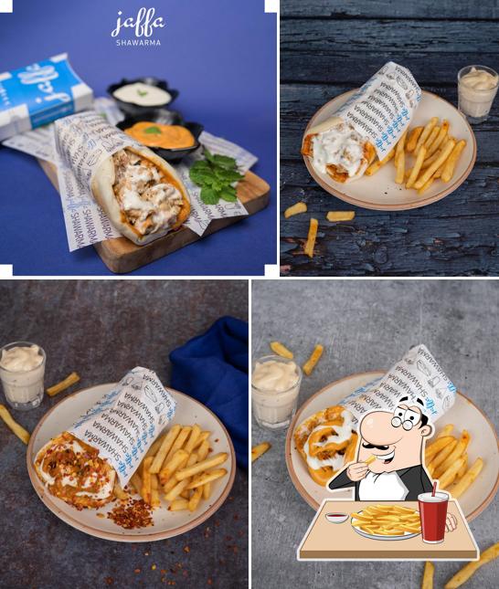 French fries at Jaffa Shawarma