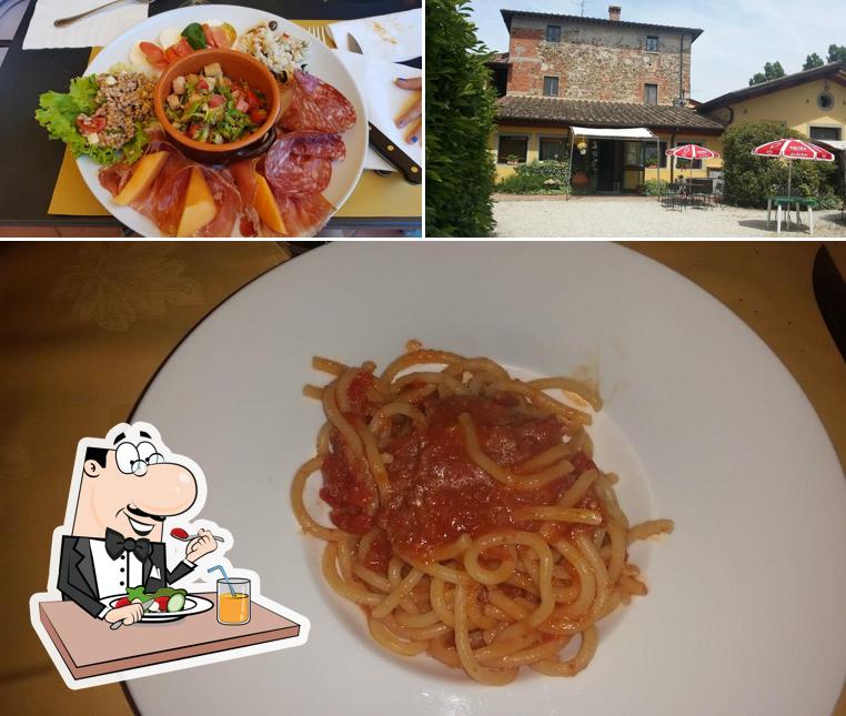 Questa è la foto che presenta la cibo e esterno di Agriturismo Podere Violino