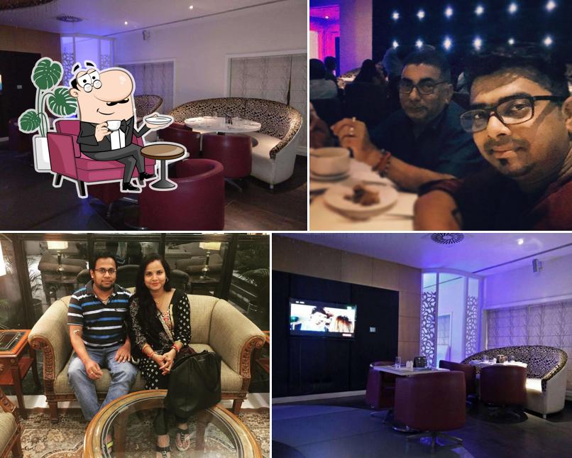 Take a seat at one of the tables at Bollywood