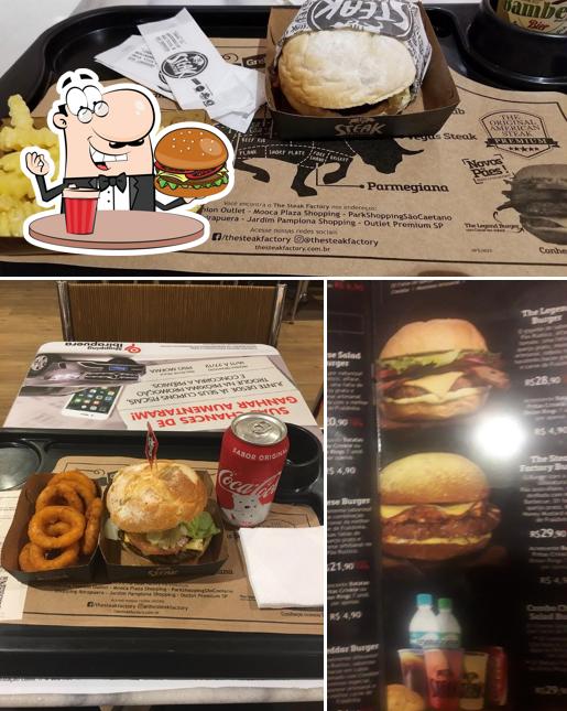 Consiga um hambúrguer no The Steak Factory - Shop. Ibirapuera