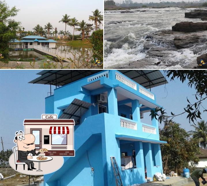 Enjoy the view at the outside area of Nisarg Krushi Paryatan Kendra (More Nursery)