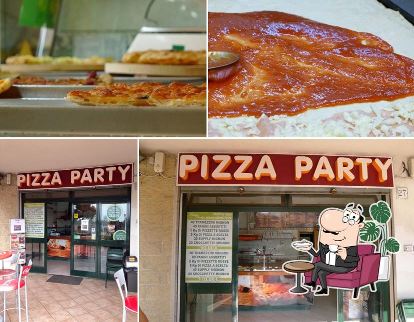 Gli interni di Pizza Party