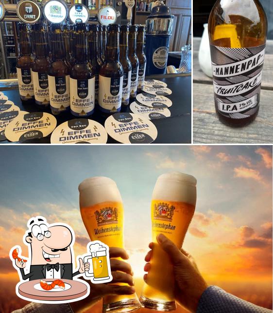 Vous pouvez prendre un verre de bière blonde ou brune