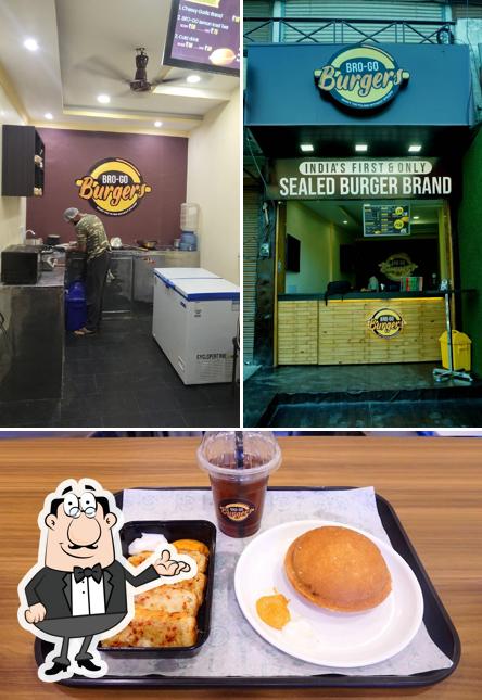 This is the photo depicting interior and exterior at BRO-GO Burgers