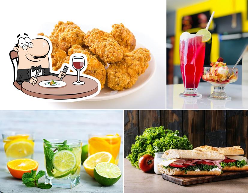 Food at HenBurg Fried Chicken