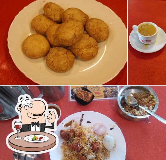 Food at Hyderabad Express Cafe