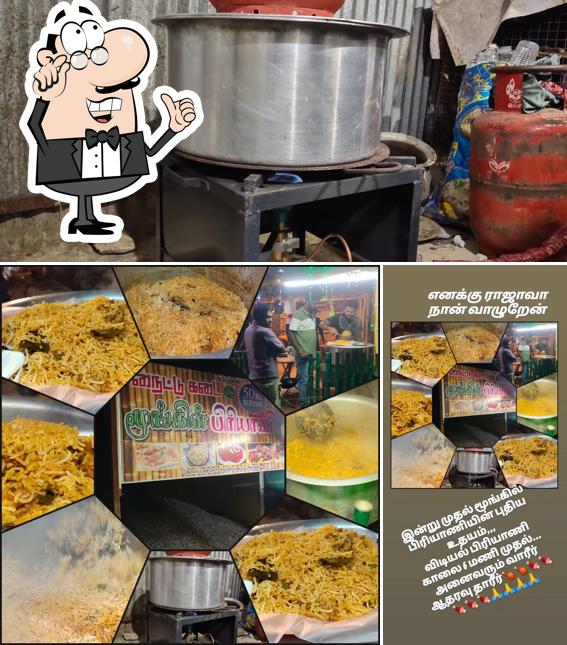 The interior of Moongil Biriyani