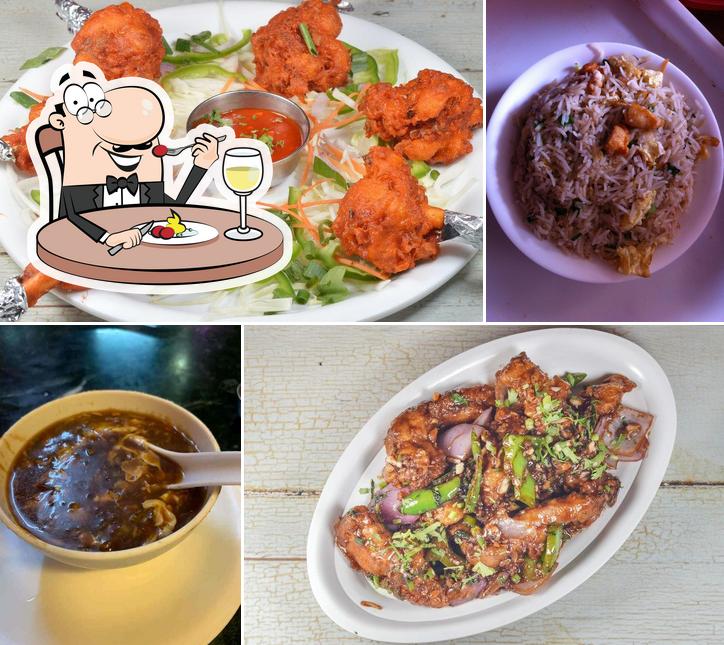 Food at New Red Hot Spicy Chinese