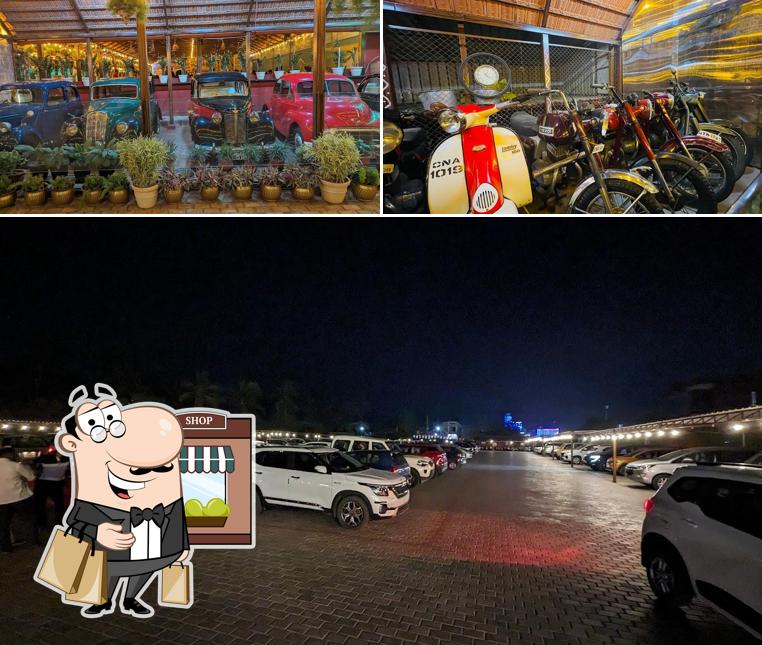 Check out the outside area of Poojari's Fish Land