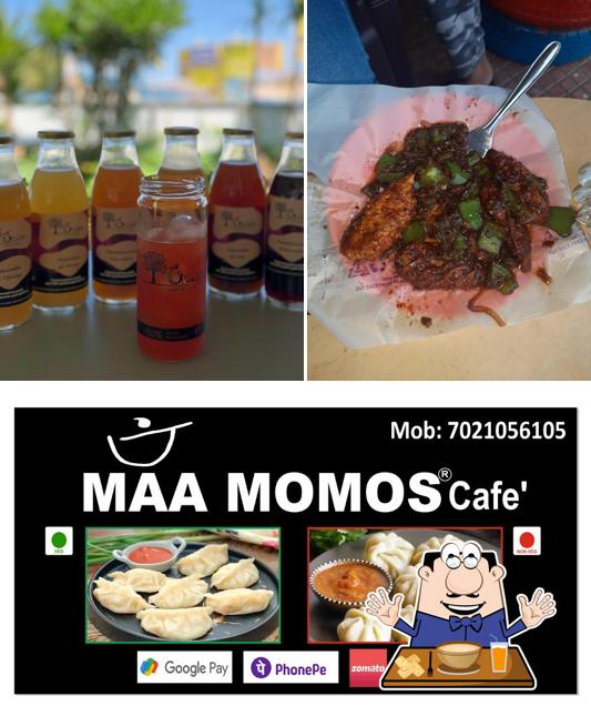 The picture of food and beverage at Maa momos cafe