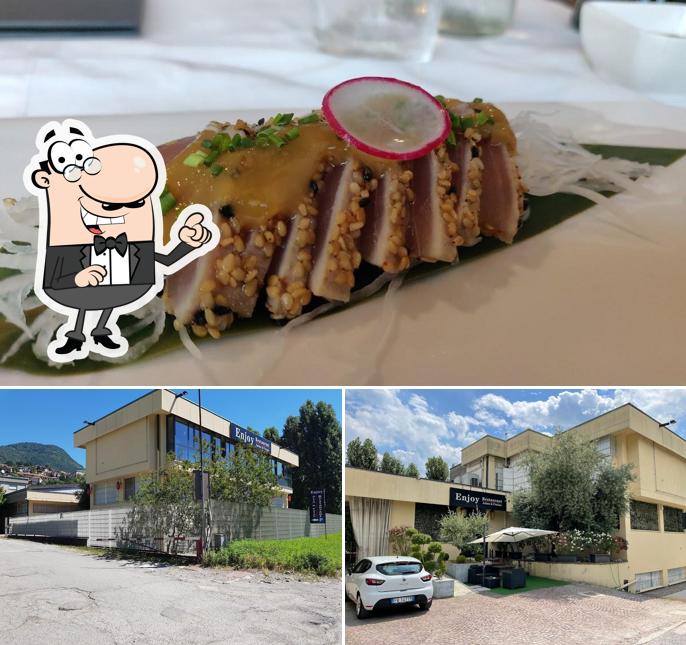 La immagine della esterno e cibo di Enjoy Sushi Restaurant