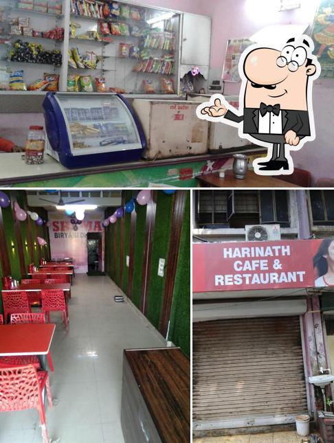 The interior of Hari Nath Cafe & Restaurant