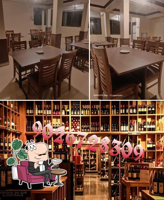 The interior of Hotel Chandrakant Bar & Restaurant