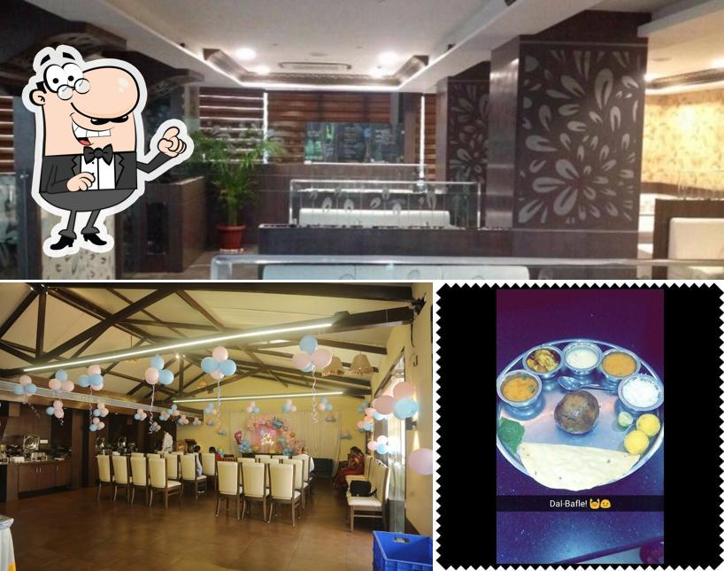 The interior of Prathvilok Restaurant