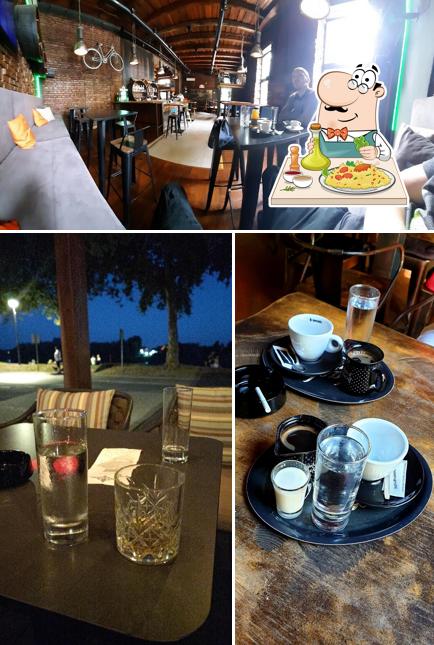 La cibo e esterno del ristorante