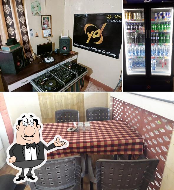 The restaurant's interior and beverage