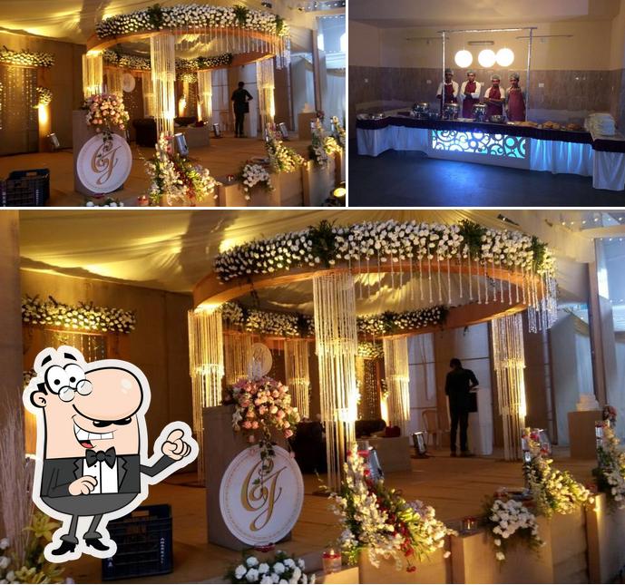 The interior of Red wines caterers & events Kochi