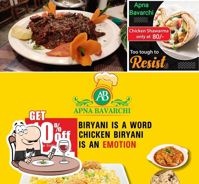 Food at Apna Bavarchi Restaurant