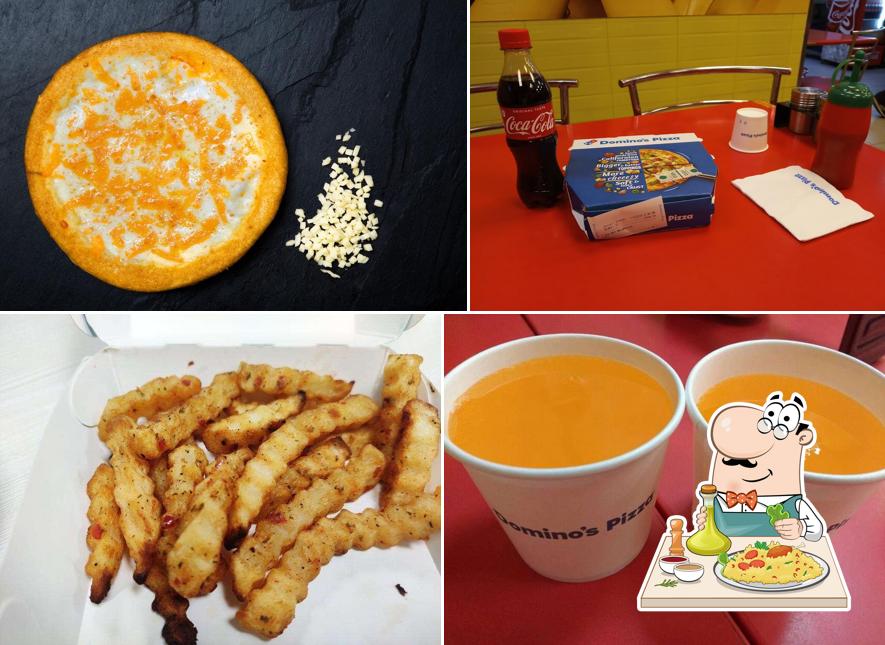 The photo of food and drink at Domino's Pizza