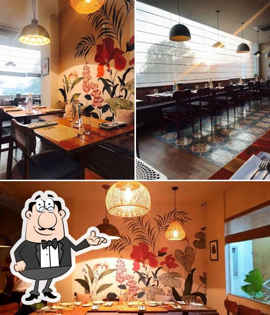 The interior of Fabcafe By Fabindia