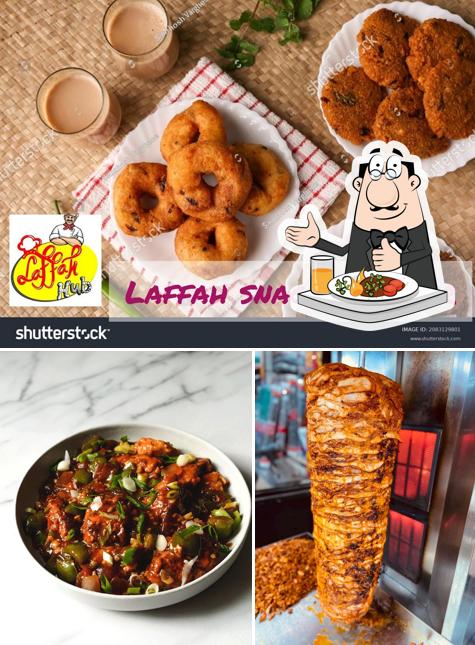 Food at Laffah Hub Restaurant