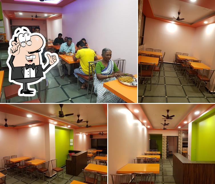 The interior of AASWAD RESTAURANT (veg & nonveg)