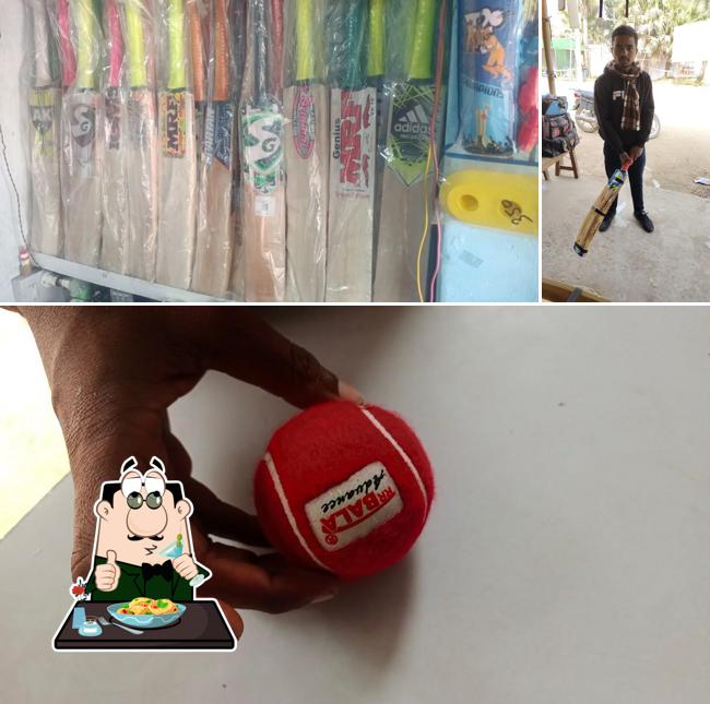 The picture of food and exterior at Archana sports and bags