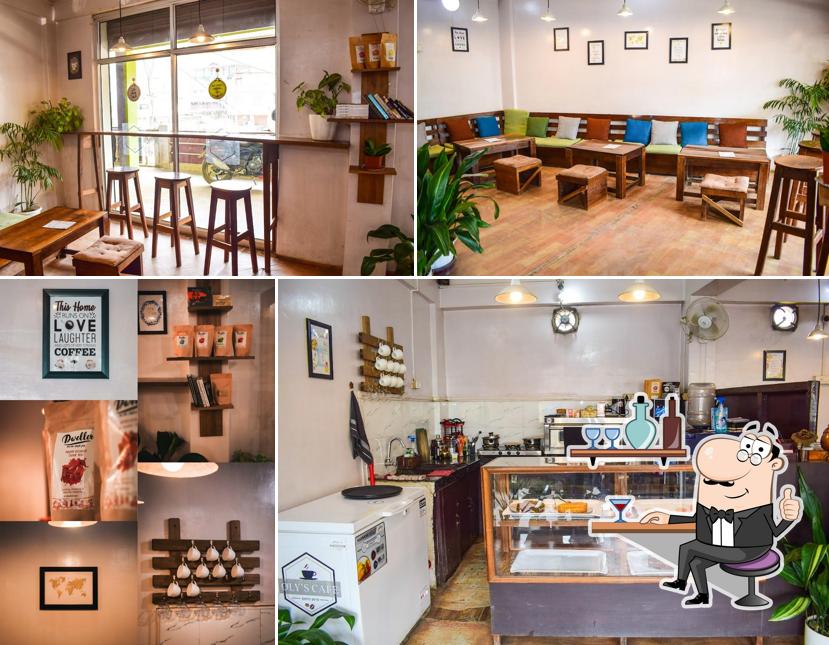 The interior of Oly's Cafe