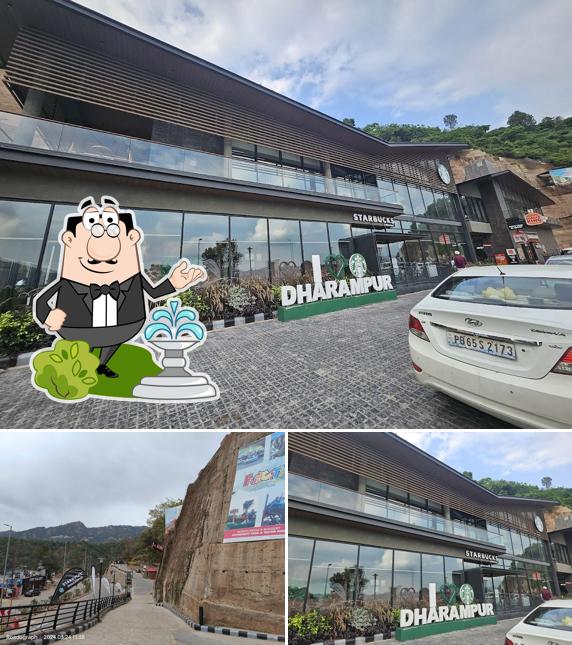 The exterior of Starbucks Coffee