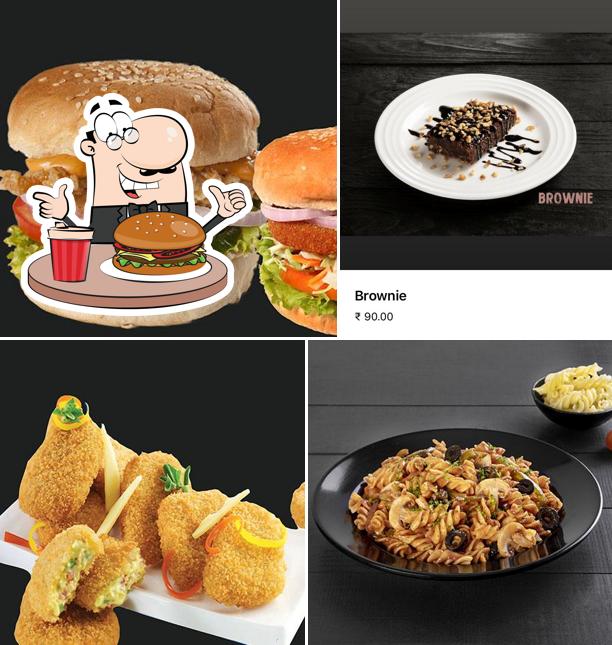 Hamburger at U.S. Pizza