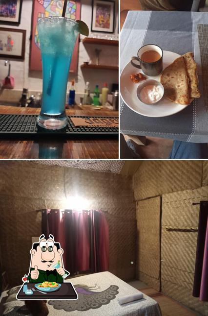 Among various things one can find food and interior at OmGravity Resort