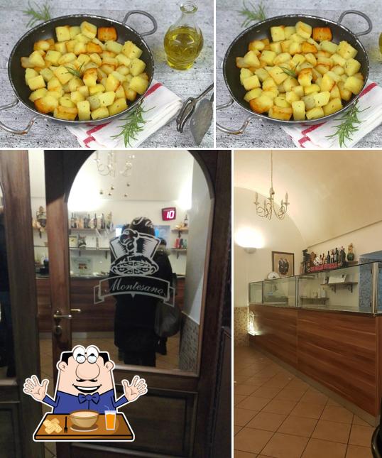 Tra le varie cose da Pizzeria Montesano (di Maria Teresa) si possono trovare la cibo e interni