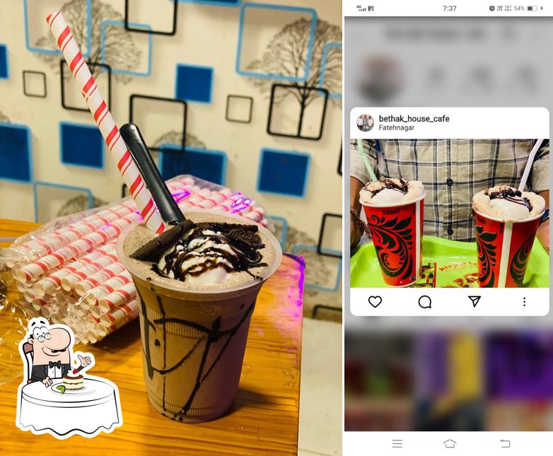 Bethak house cafe offers a number of sweet dishes