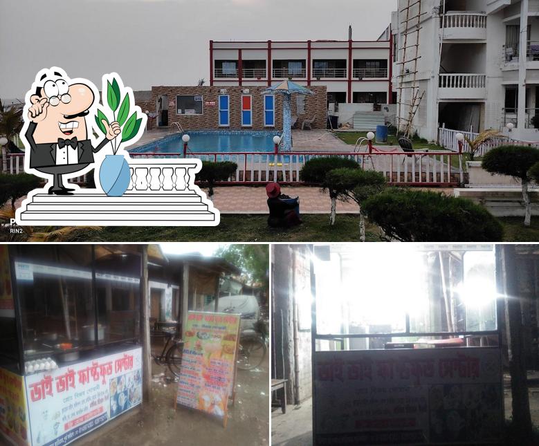 The exterior of Bhai Bhai fast food center