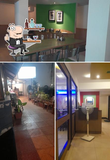 The interior of Rajavilas Restaurant