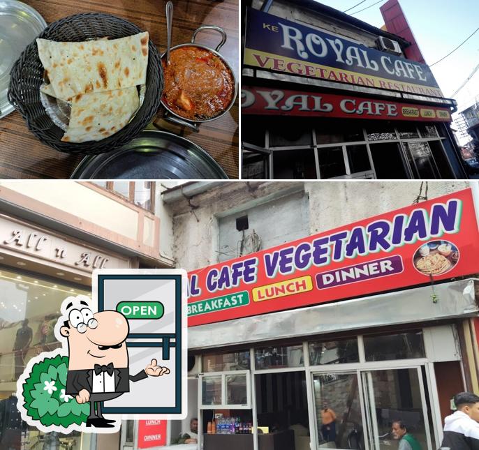 The image of Royal Cafe’s exterior and food