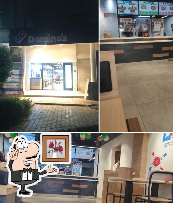The interior of Domino's pizza